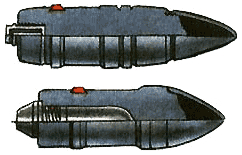 Cutaway of APBC and APBC/HE projectiles